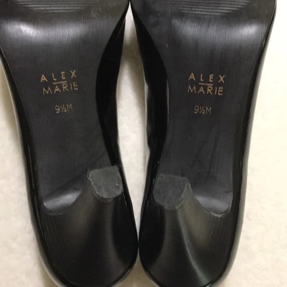 | EUC Alex Marie Black Patent Leather High Heel Shoes…9.5